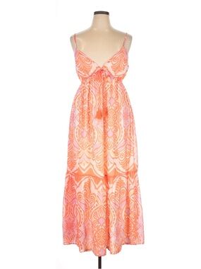 Flying Tomato Boho Colorful Flowing Tiered Maxi Dress• Large